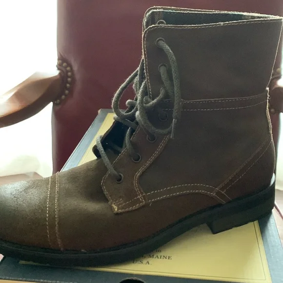 Bass mens boots. Size 8 Vintage 70s 80s Work Boots GH Bass Outdoor Footwear 9 Hole  main image 2